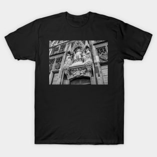 Ornate religious statues on a church in Aachen, Germany T-Shirt